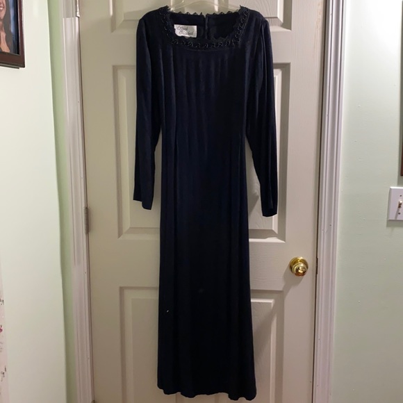 Vintage Sarah Elizabeth Dress Lace/Bead Neckline. (Final Price) - Picture 1 of 9